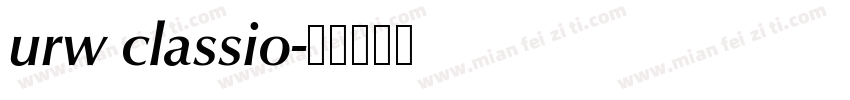 urw classio字体转换
